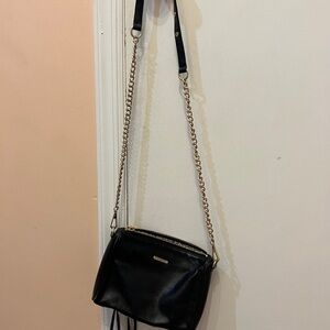 A black Rebecca Minkoff bag